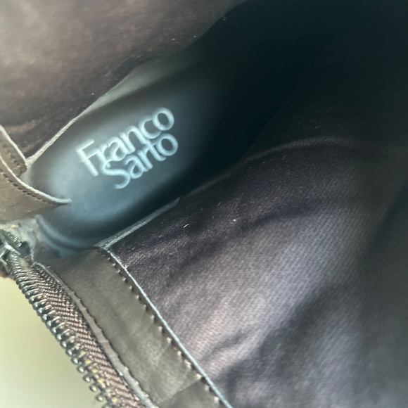 Franco Sarto Chocolate Brown Genuine Leather Knee High Boots size 9 - Picture 11 of 16